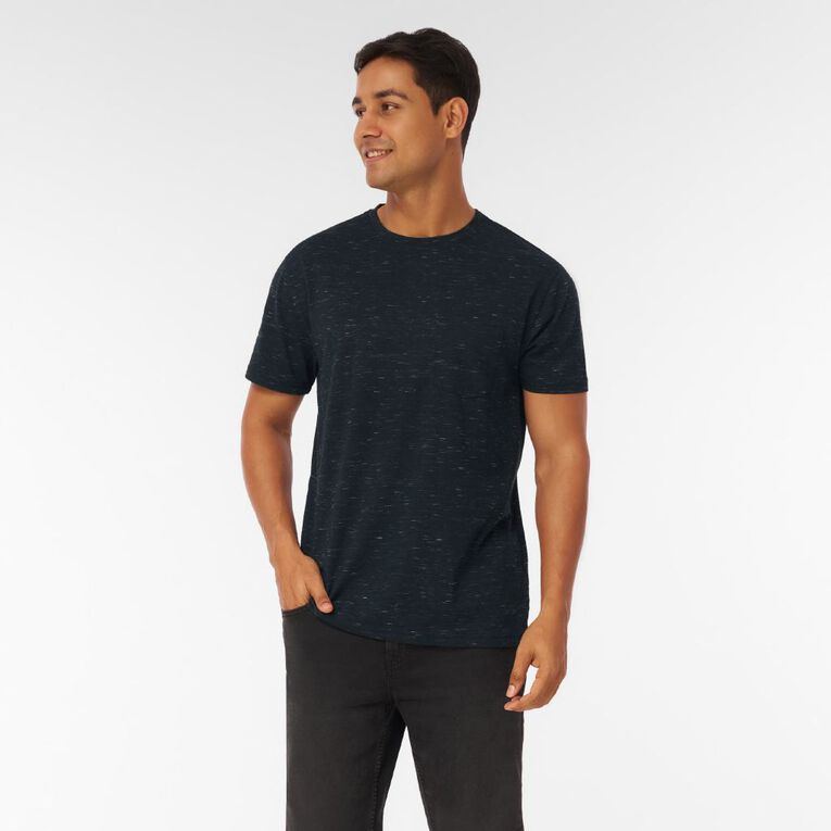 Garage Men's Pocket Space Dye Tee, Black, hi-res