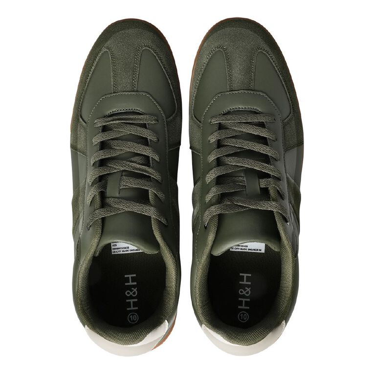 H&H Men's City Glide Sneakers, Khaki, hi-res