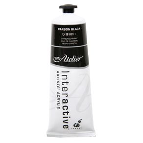Atelier S1 Acrylic Paint Carbon Black 80ml
