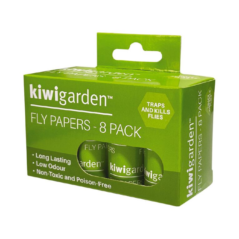 Kiwi Garden Fly Paper Sticky Trap Roll 8 Pack | The Warehouse