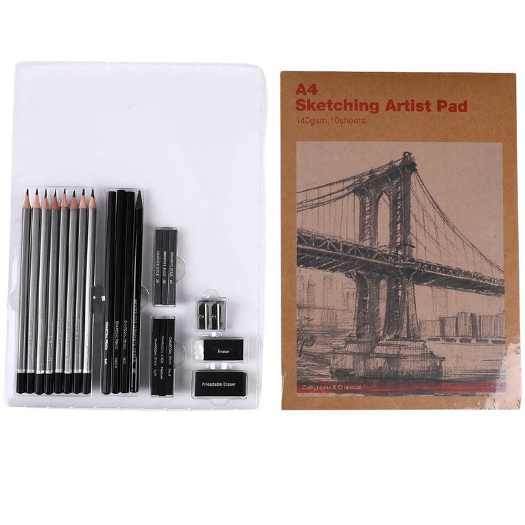 Graphite Sketching Set 22 Pack, , hi-res