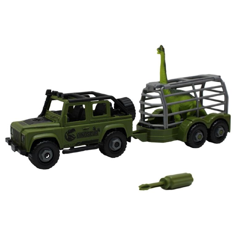 Play Studio Dinosaur Rescue Truck With Trailer Assorted, , hi-res