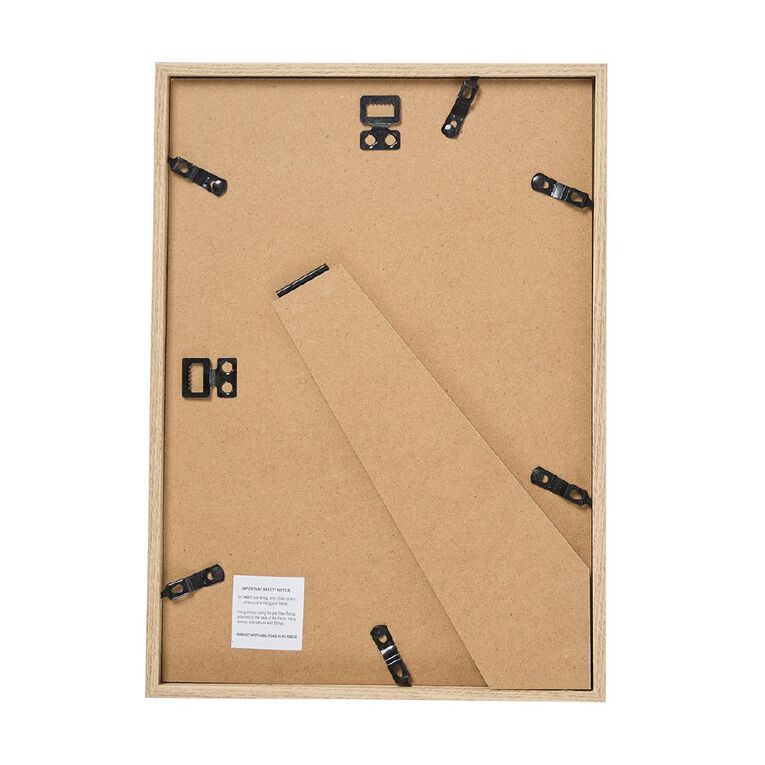Living & Co Contemporary Poster Frame Natural A4, , hi-res