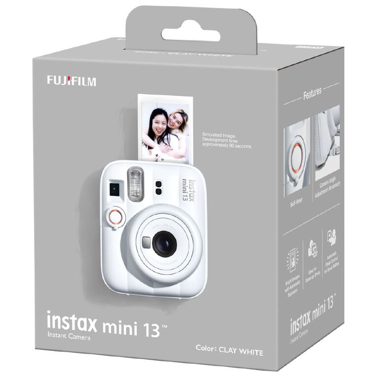 Fujifilm Instax Mini 13 Clay White Camera, , hi-res