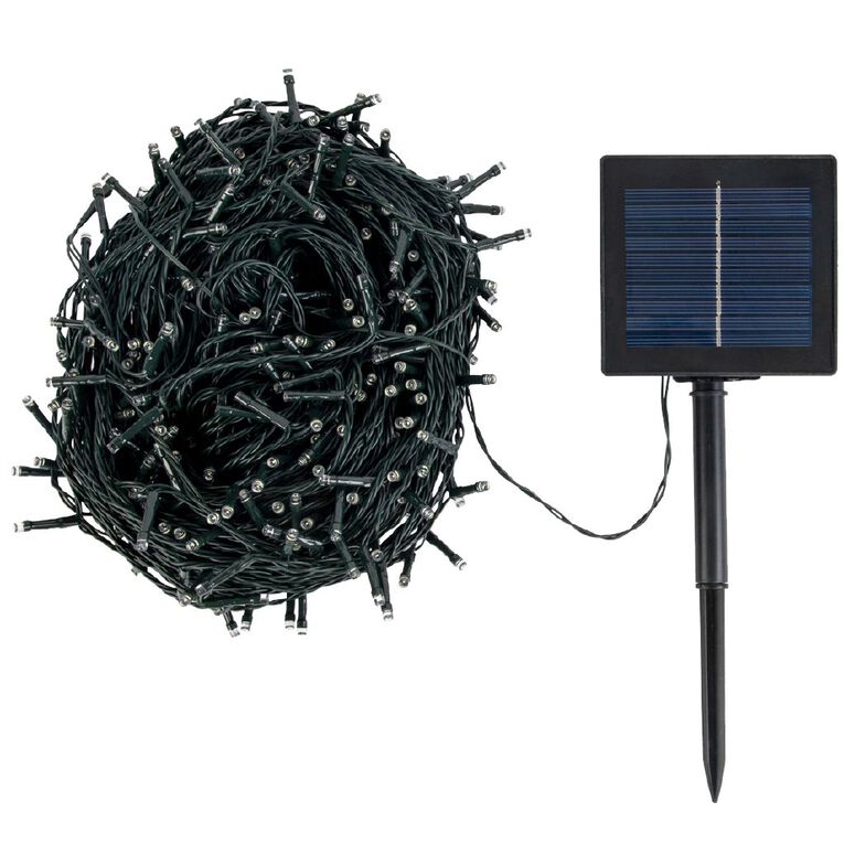 Kiwi Garden Solar String Lights 500LED White, , hi-res
