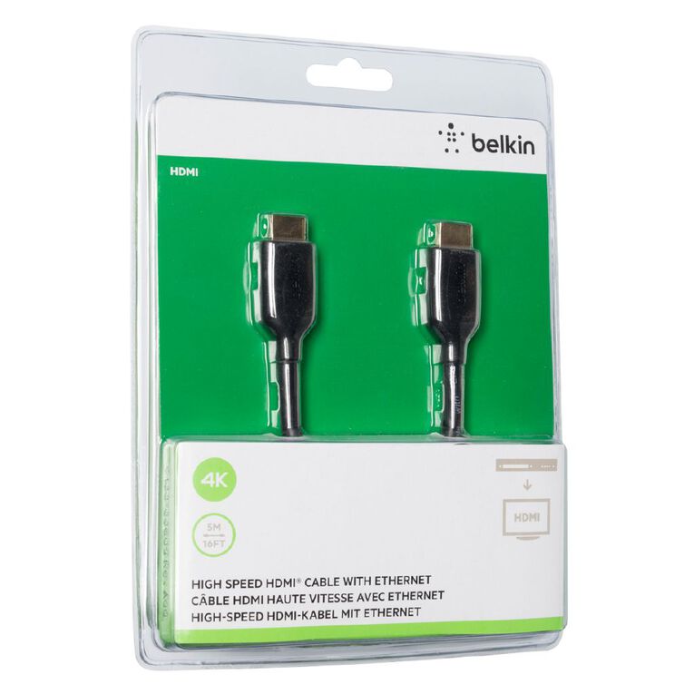 Belkin High Speed HDMI Cable with Ethernet 4k/ Ultra HD 5M, , hi-res