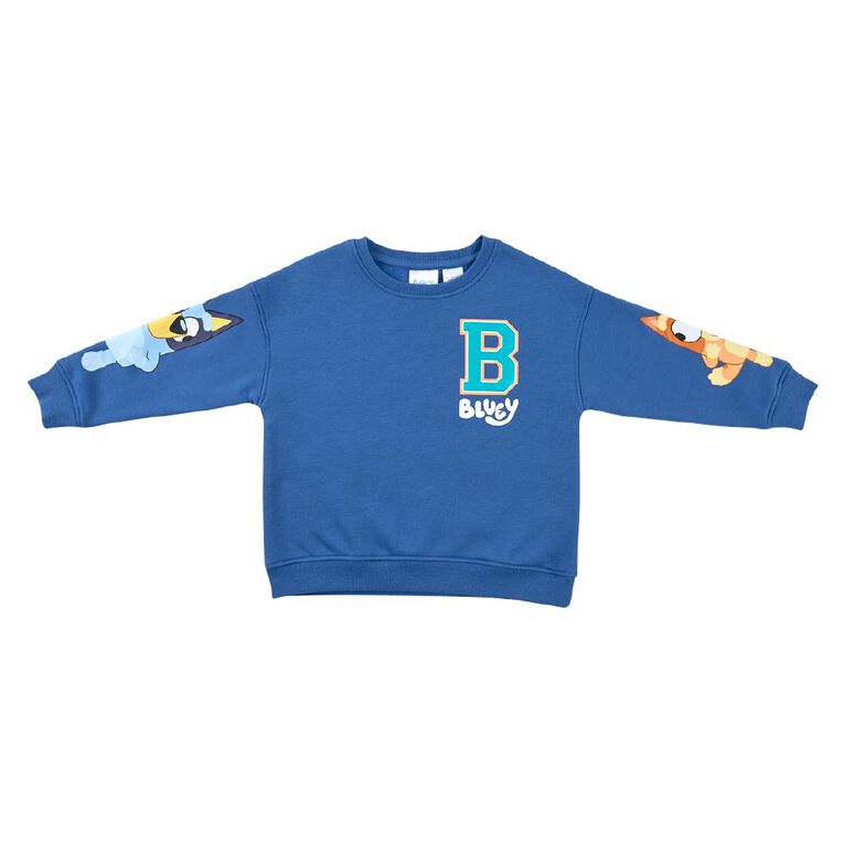 Bluey Crew Sweatshirt, Blue Mid, hi-res