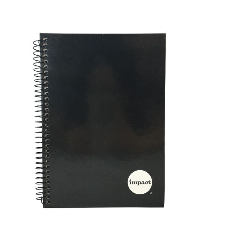 WS Notebook Wiro 200 Pages Hard Back Black A5, , hi-res
