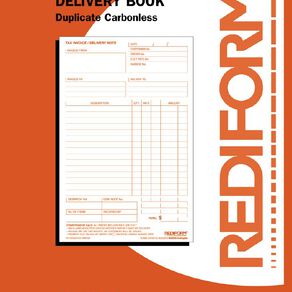 Rediform Invoice/Delivery Book Duplicate 50 Sets Red Mid A5