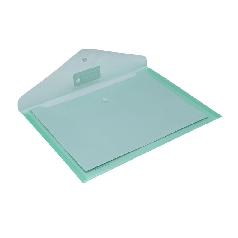 WS Document Envelope Single Dome Mint A4, , hi-res