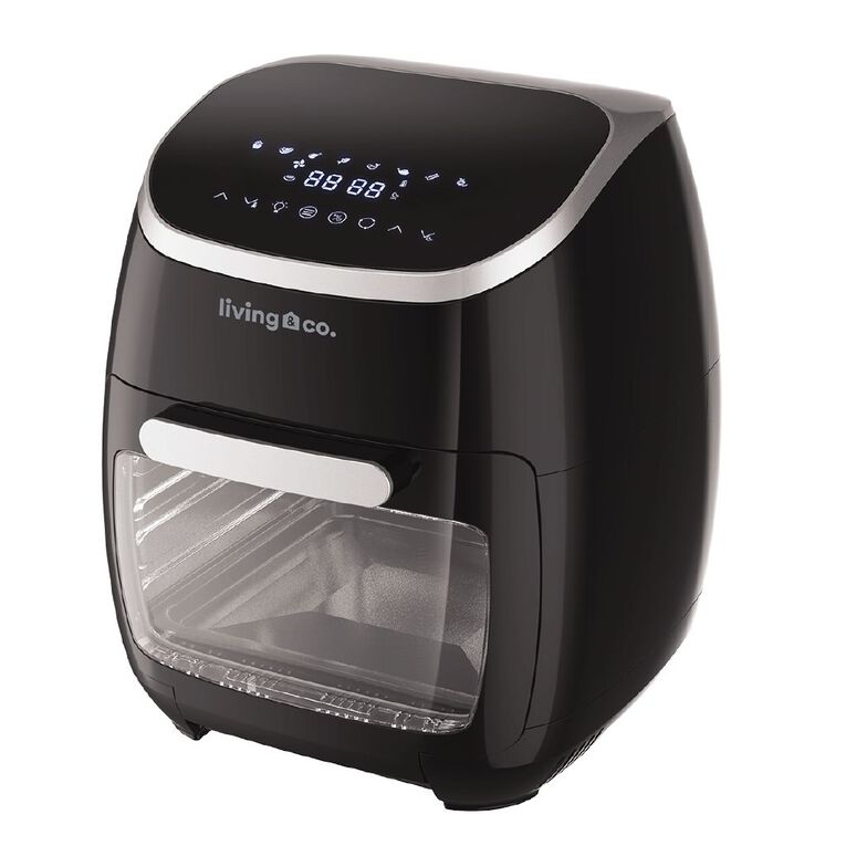 Living & Co Air Fryer Black 11L Black The Warehouse