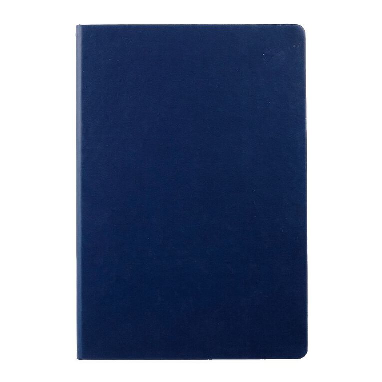 WS Hardcover PU Notebook Navy A4, , hi-res