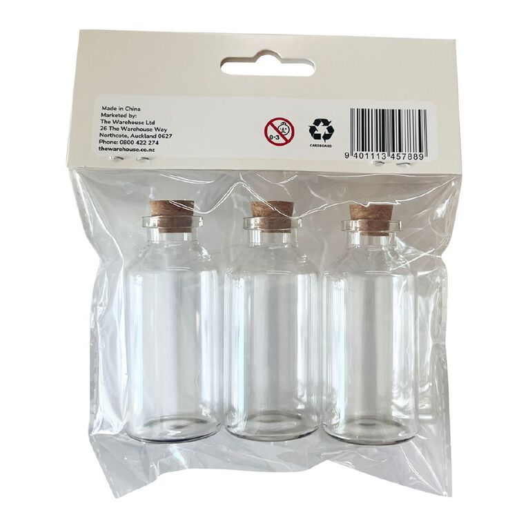 Uniti Mini Craft Jar 30ml Clear 3 Pack, , hi-res