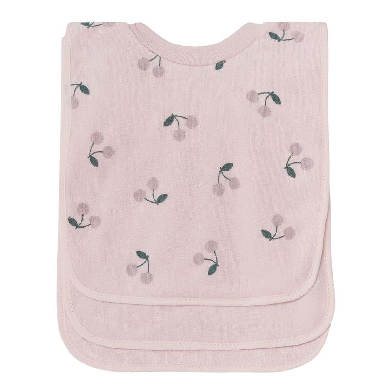 Young Original Baby Popover Bibs 3 Pack, Pink Light, hi-res