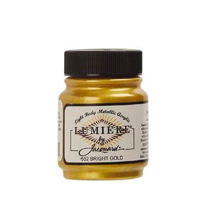 Jacquard Lumiere Acrylic Paint Bright Gold 66.54ml