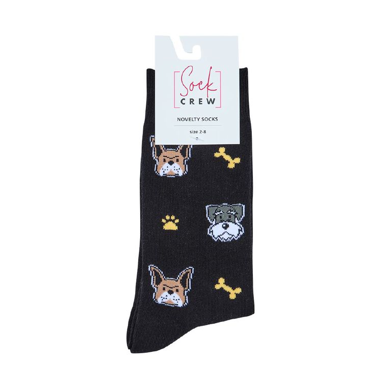 Sock Crew Novelty Crew Socks 1 Pack, Black BONES RC3, hi-res