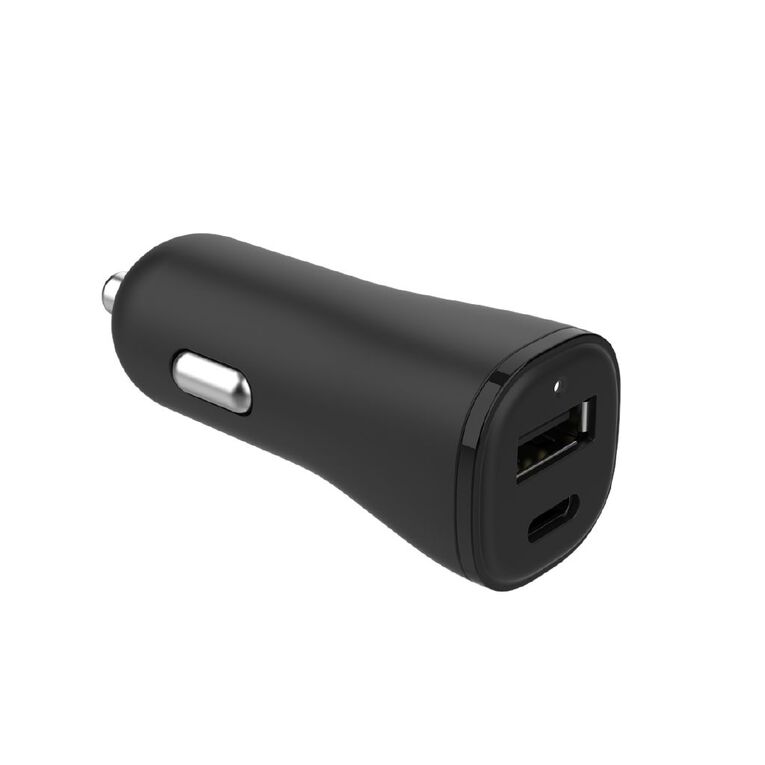 Tech.Inc Dual USB-C + A Car Charger, , hi-res