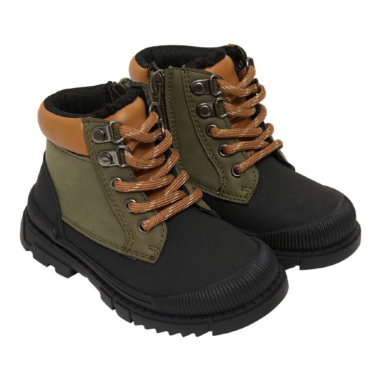 Young Original Junior Kids' Harry Boots, Khaki, hi-res