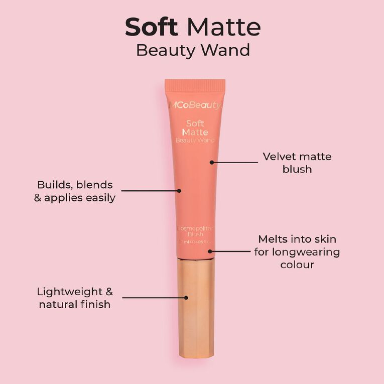 MCoBeauty Soft Matte Beauty Wand Cosmopolitan Blush, , hi-res