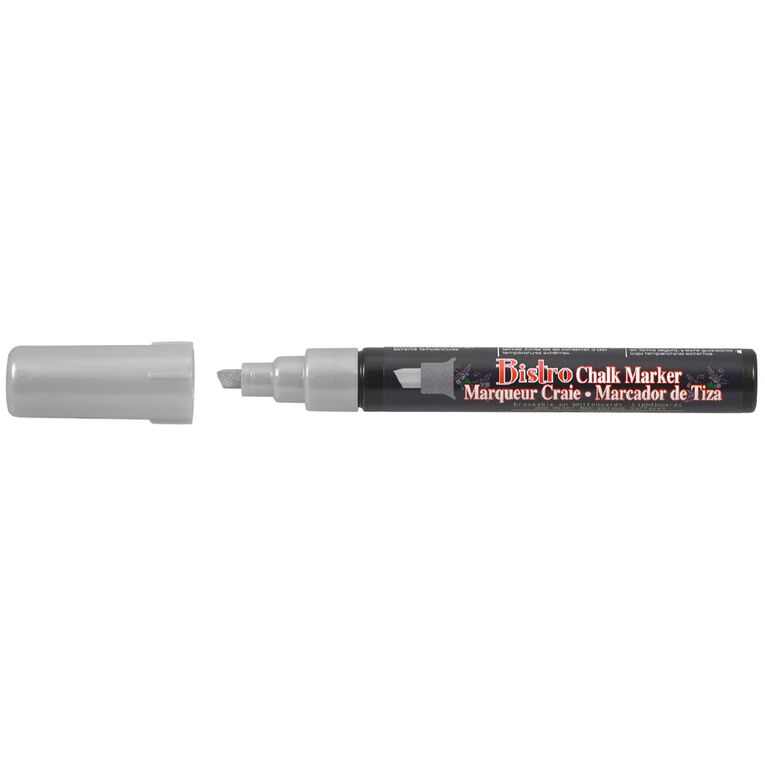 MARVY #483 Bistro Chisel Tip Chalk Marker Silver, , hi-res