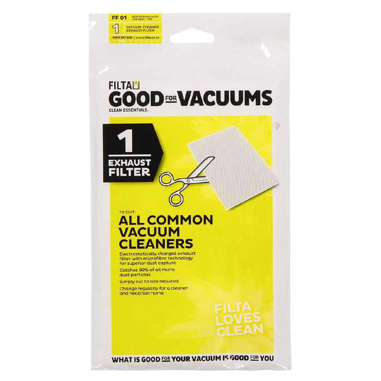 Filta Vacuum Exhaust Micro Filter 1 Pack, , hi-res