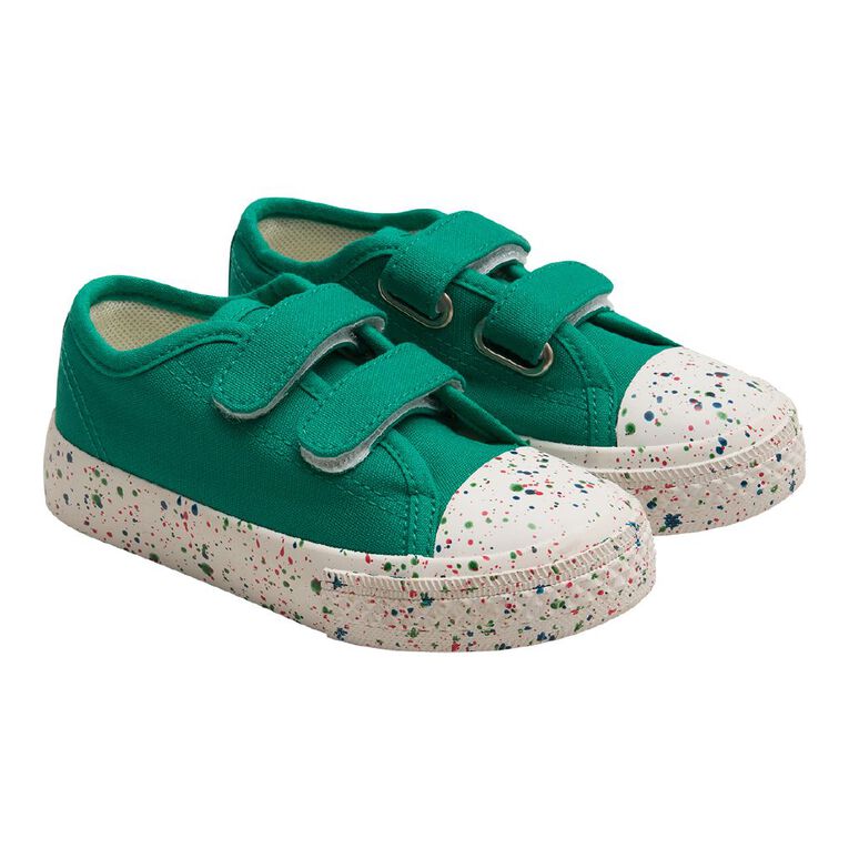 Young Original Junior Kids' Angeles Sneakers, Green, hi-res