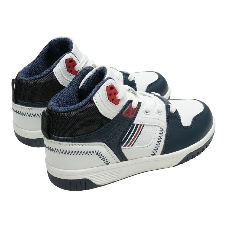 Young Original Senior Kids' Bahamas Sneaker Boots, Navy/White, hi-res