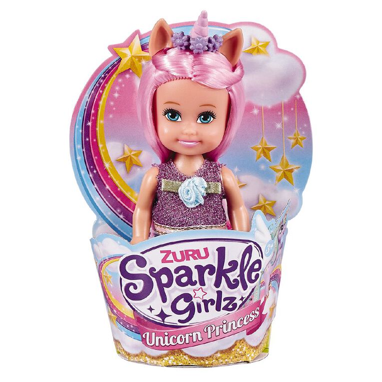 Zuru Sparkle Girlz Unicorn Princess in Cupcake Assorted 4 inch, , hi-res