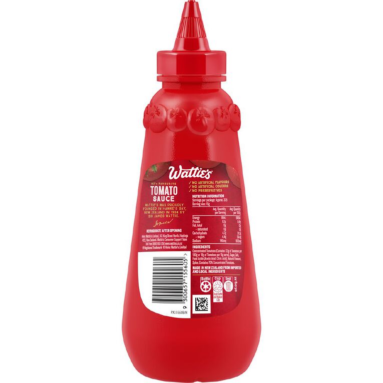 Wattie's Easy Squeezy Tomato Sauce 565G, , hi-res