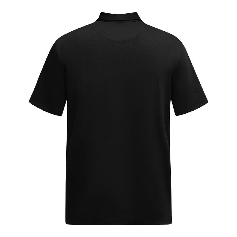 H&H Men's Easy Care Polo, Black, hi-res