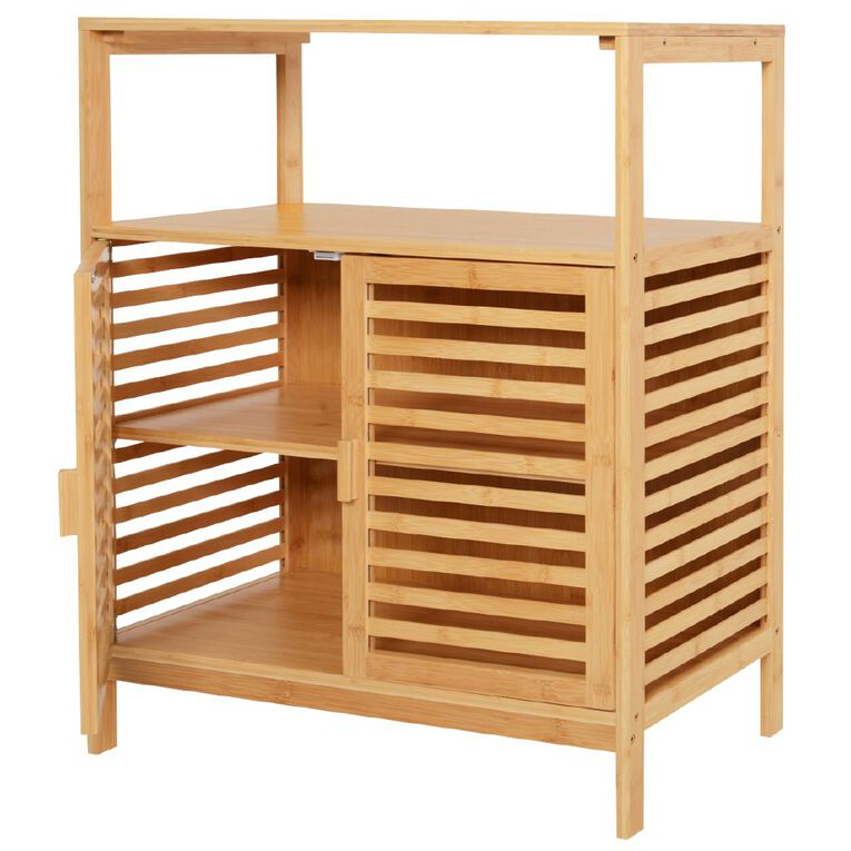 Living & Co Bamboo Double Storage Cabinet, , hi-res