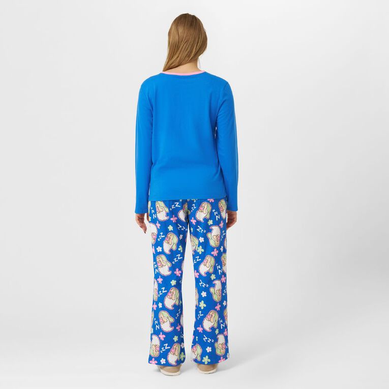 Disney Women's Cotton Pyjama Set Blue Mid The Warehouse