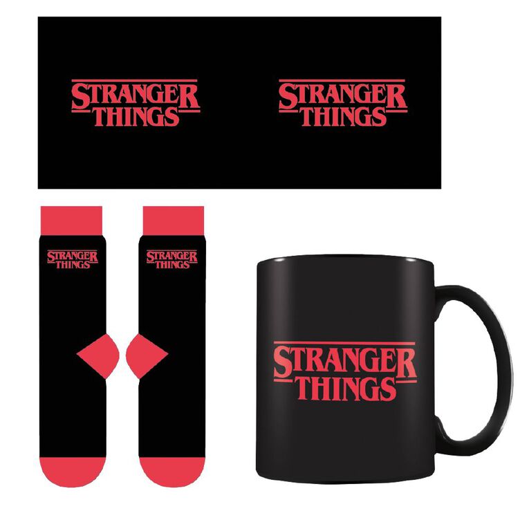 Impact Merch Stranger Things Logo Mug And Sock Set, , hi-res