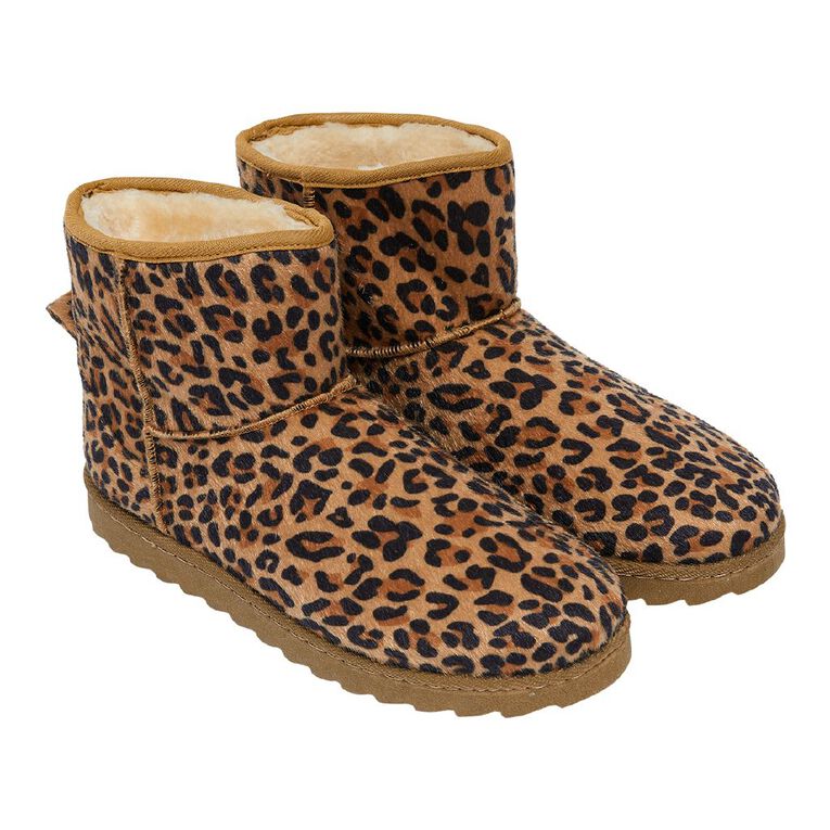 H&H Women's Indie Slipper Boots, Brown, hi-res