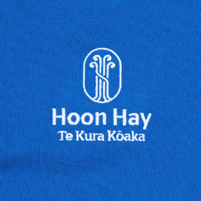 Schooltex Hoon Hay School Short Sleeve Polo with Embroidery, Royal, hi-res
