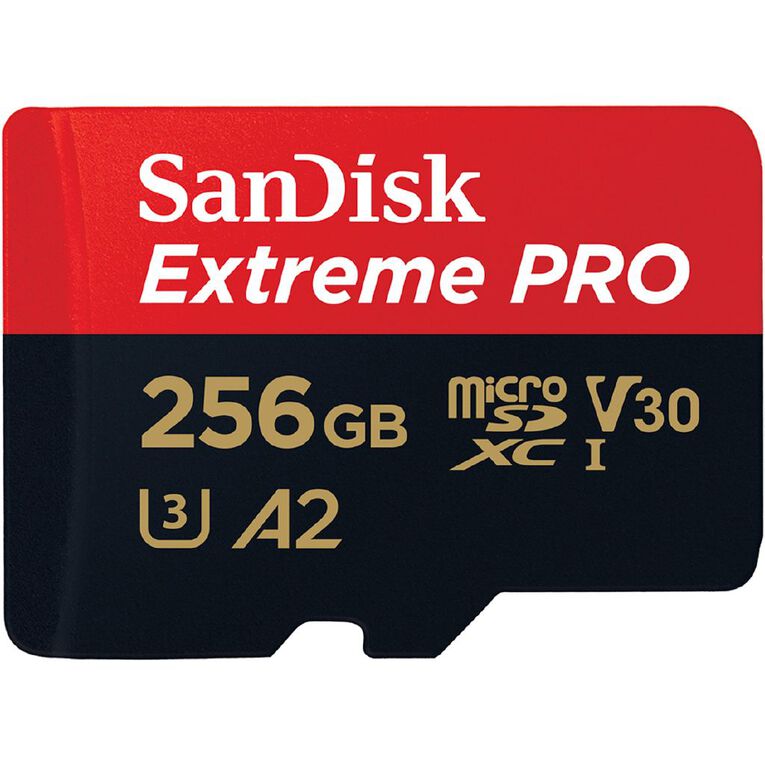 Sandisk Extreme Pro 256GB MicroSD Card, , hi-res