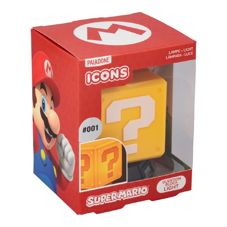 Paladone Super Mario Question Block Icon Light, , hi-res