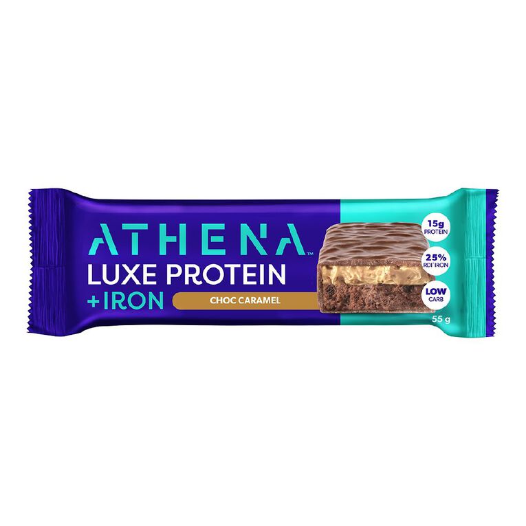 Athena Luxe Protein and Iron Chocolate Caramel 55g, , hi-res