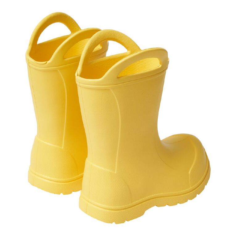 Young Original Junior Kids' EVA Handle Gumboots, Yellow, hi-res