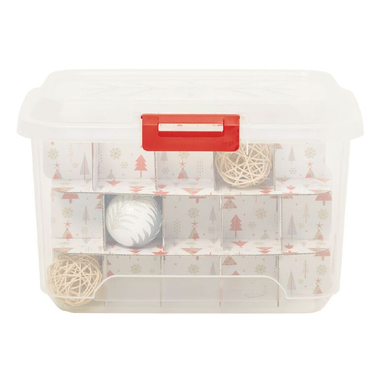Living & Co Christmas Ornament Storage Box 31L 31L, , hi-res