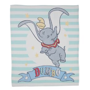 Disney Dumbo Coral Fleece Cot Blanket 120cm x 140cm