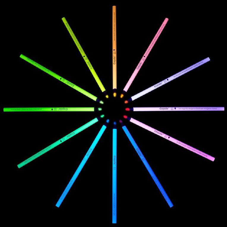 Crayola Neon Colored Pencils 12 Pack, , hi-res