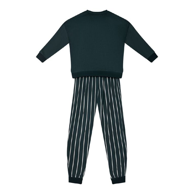 H&H Boys' Mink Twosie Pyjama Set, Green Dark, hi-res