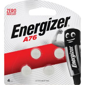 Energizer Alkaline Button Batteries A76 4 Pack 4 Pack