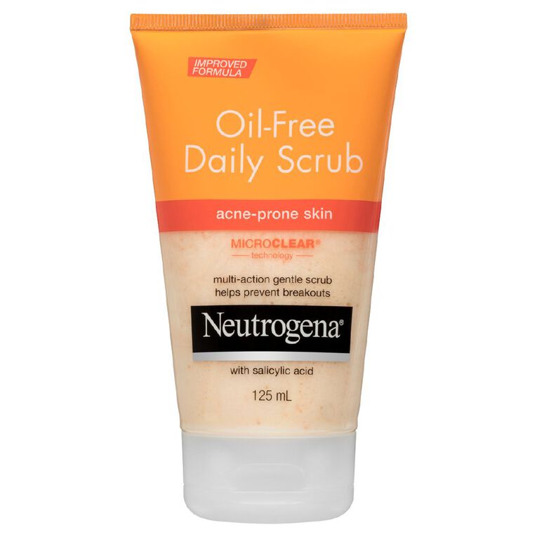 Neutrogena Oil-free Acne Wash Scrub 125ml, , hi-res