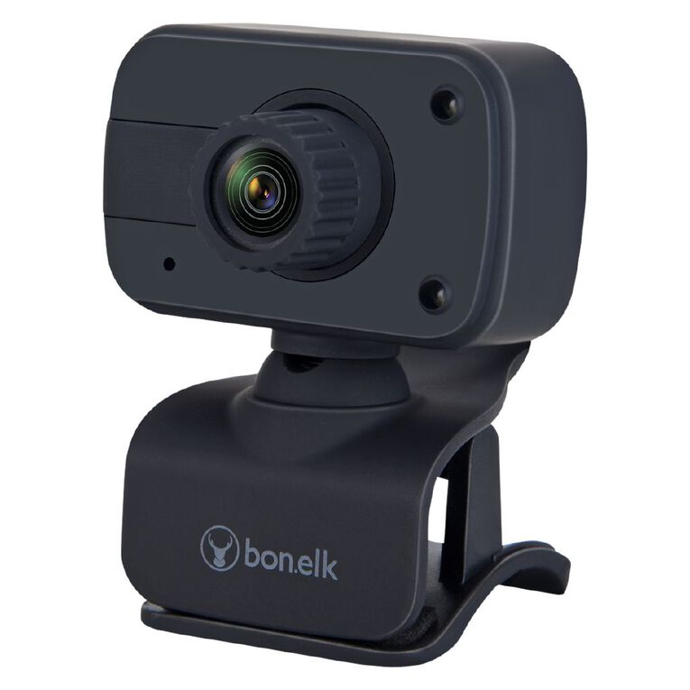 Bonelk USB Webcam Clip On 1080p Black, , hi-res