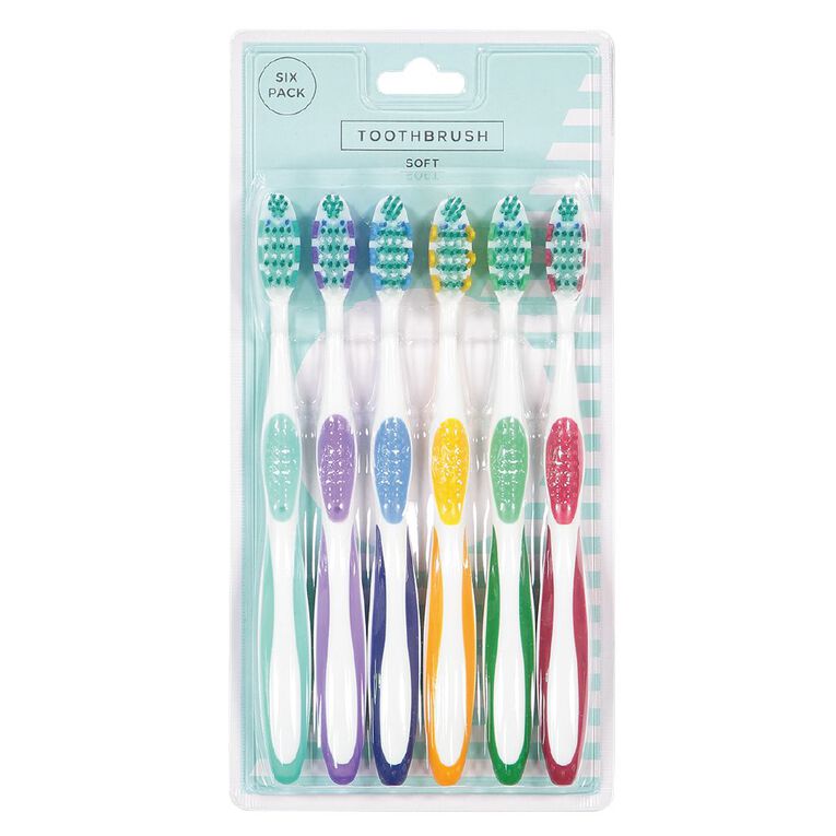 Adults' Soft Toothbrush 6 Pack, , hi-res