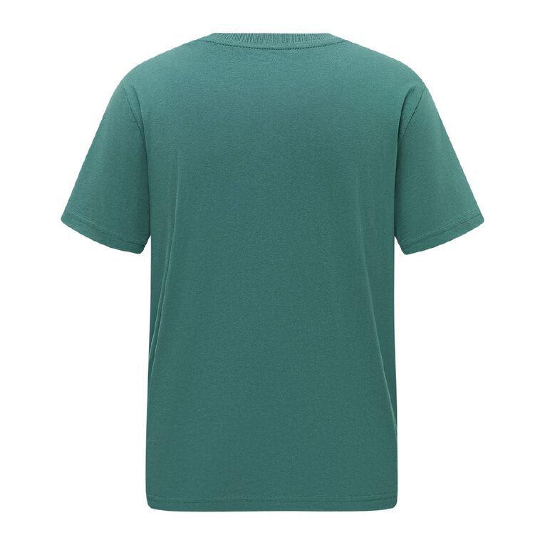 H&H Men's Regular Fit Crew Neck Tee, Green Dark, hi-res