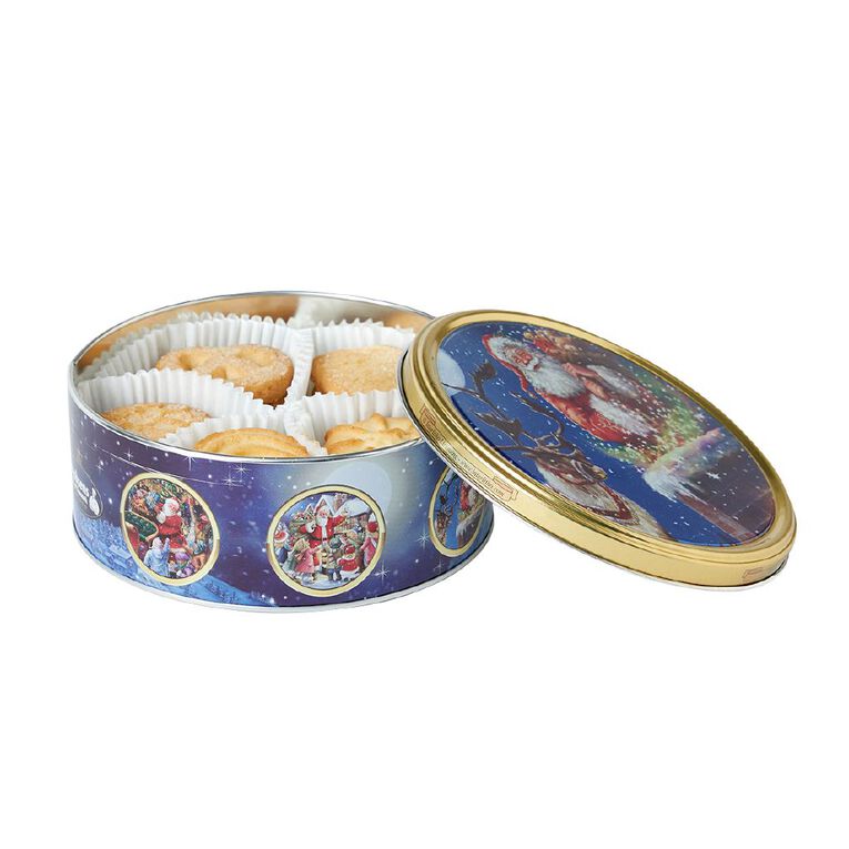 Jacobsens Bakery Nostalgic Santa Tin with Danish Butter Cookies 150g, , hi-res