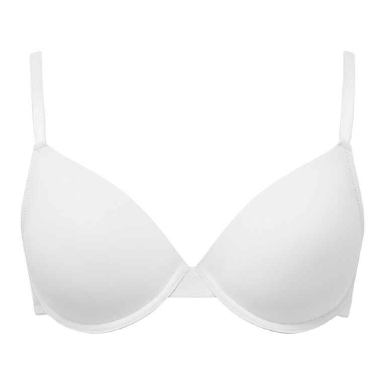H&H Women's Basic T-Shirt Bra, White, hi-res